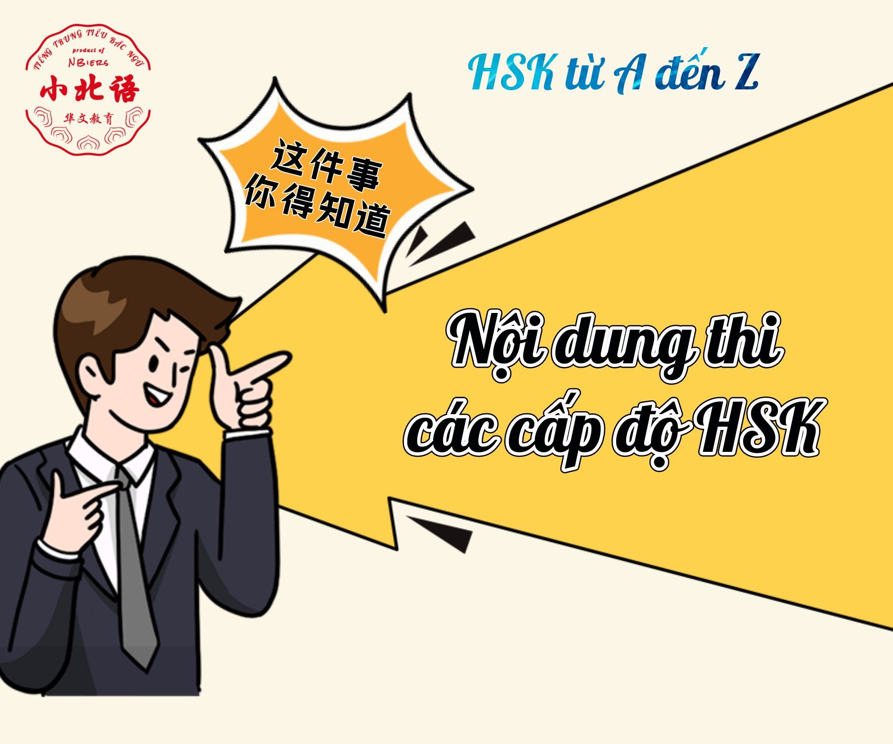 Nội dung thi các cấp độ HSK